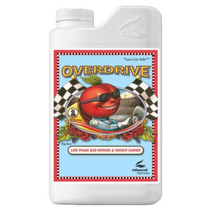 Advanced Nutrients Overdrive 1l Tehokas NPK-boosteri generatiivisen vaiheen loppupuolelle, joka edesauttaa hedelmien