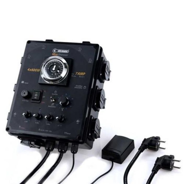 Cli-Mate Mini Controller Humi 7A Termostaatti ja hystereesi kahdelle puhaltimelle, 7A. Ajastin 4x600W+lammitin