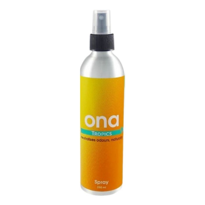 ONA Spray Tropics Suihkepullo 250ml Luonnon eteerisista oljyista koostuva ilmanraikastin, suihkepullo