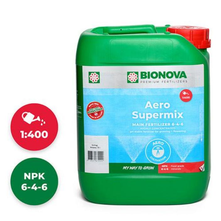 Bio Nova Aero-Supermix 5l Aero-Supermix on yksikomponenttinen bio-mineraaliravinne, joka on kehitetty erityisesti