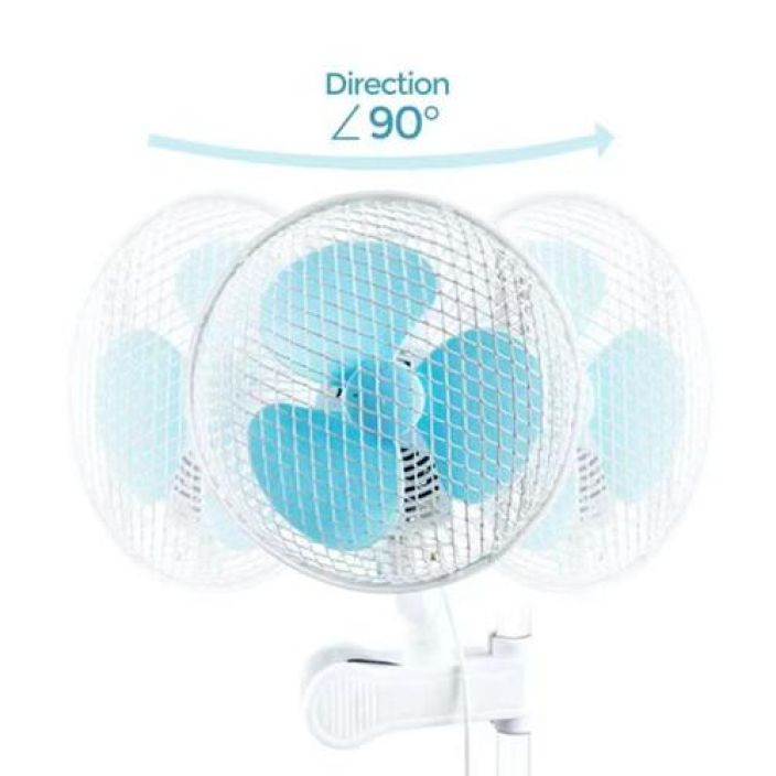 Klipsi-tuuletin, Climatek 20 cm, oskilloiva tuotekuva 1 Klipsi-tuuletin, Climatek 20 cm, oskilloiva tuotekuva 1