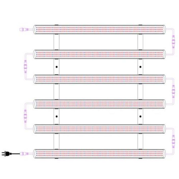 Superplant LedBar 40w 88cm 40W LED-kasvivalaisin 88cm, 6000K. Siemenille, pistokaille, kasvuvaiheeseen seka lisavaloksi.