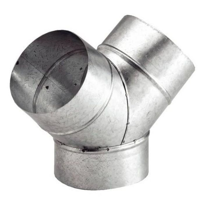 Y-pala ø 100mm TMY 100. Y-haaroitus ilmanvaihtoputkelle