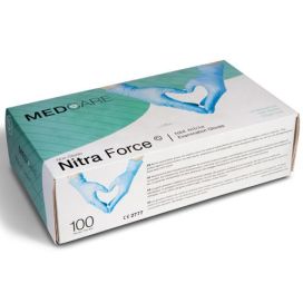 Käsineet, kertakäyttö, nitriili 100kpl, M