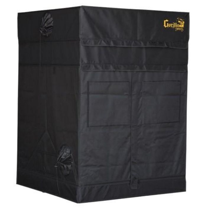 Gorilla GGT44 Shorty, 122x122x150/173cm Kasviteltta, matala, 122x122x150/173cm korotuspalalla, seka 360 ovella.