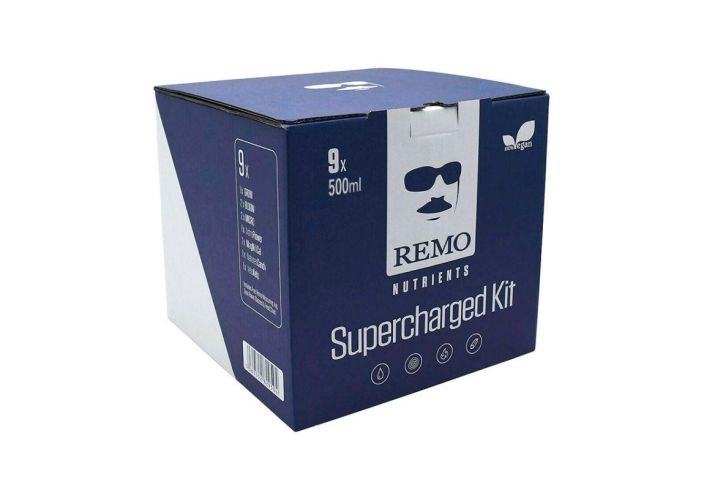 Remo Supercharged Kit 500ml Taydellinen pH-tasapainotettu ravinnesarja kaikille kasvualustoille