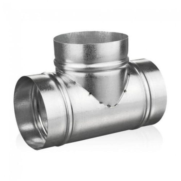 T-pala ø 125mm T-haaroitus ilmanvaihtoputkelle ø 125mm
