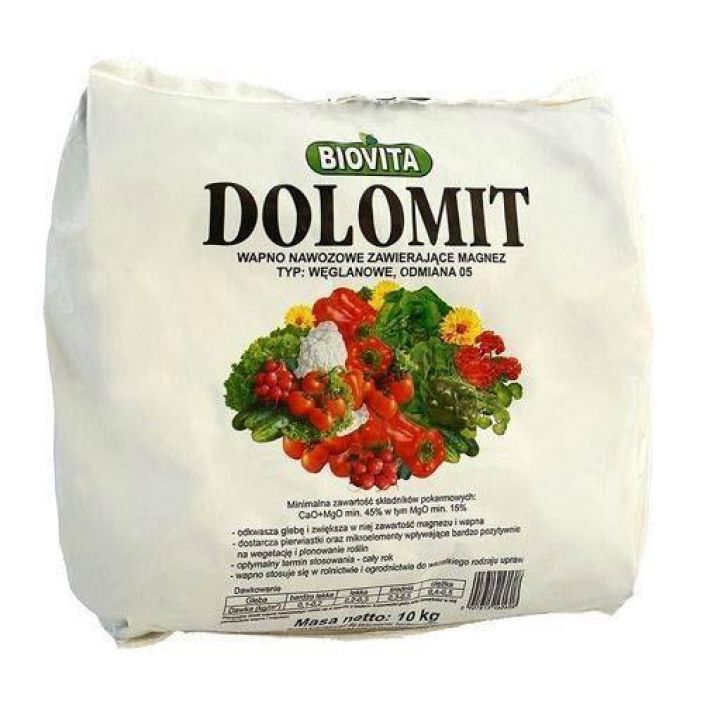 Biovita Dolomiitti-kalkki 5kg Dolomiittikalkki, Cao+Mgo 45%.