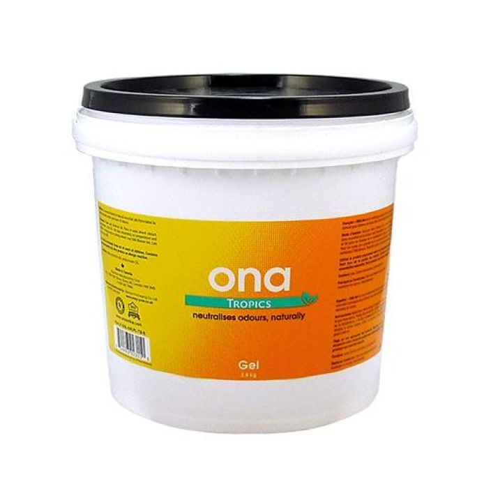 ONA Gel Tropics 3,8kg Luonnon eteerisista oljyista koostuva ilmanraikastingeeli.