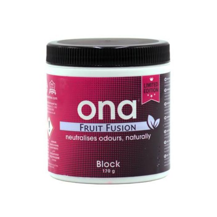 ONA Block Fruit Fusion 170g Luonnon eteerisista oljyista koostuva ilmanraikastin