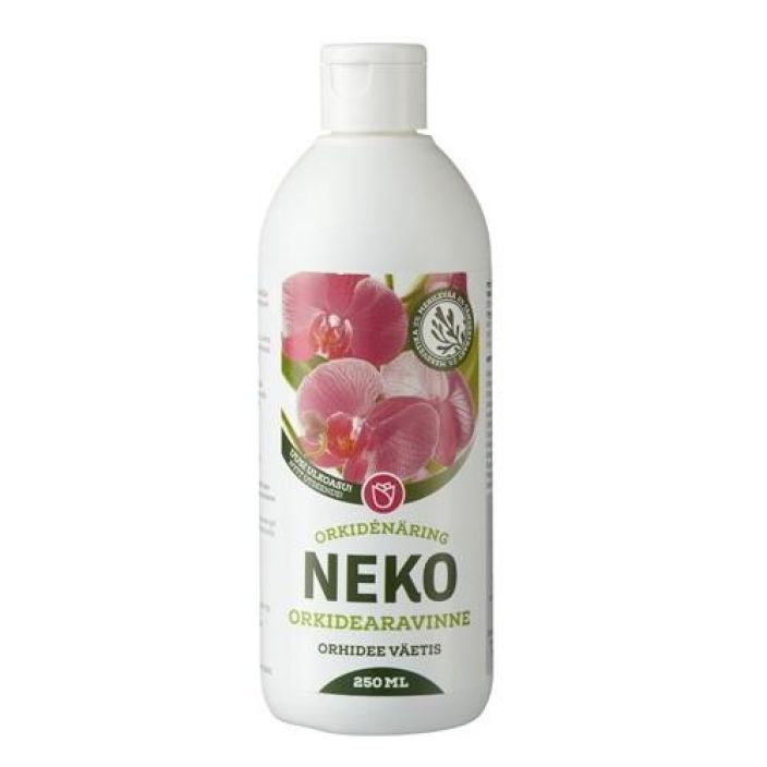 NEKO Orkidearavinne 250ml Nestemainen erikoislannoite orkideoille. NPK 5-1-4