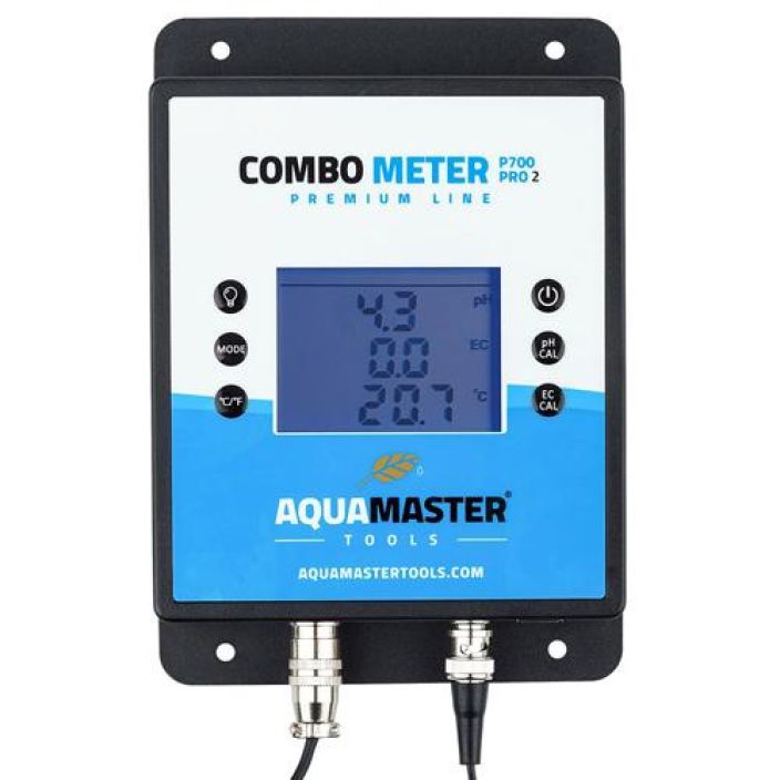 pH/EC-mittari Aquamaster Tools P700 Pro 2 Nesteiden pH/EC/CF/PPM/TEMP-arvojen mittaamiseen. Vaihdettava elektrodi