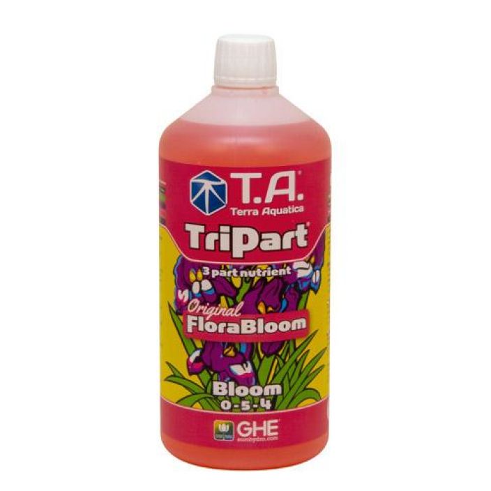 Terra Aquatica TriPart Bloom 1l TriPart-sarjan mineraalipohjainen kasviravinne kaikille kasvualustoille.
