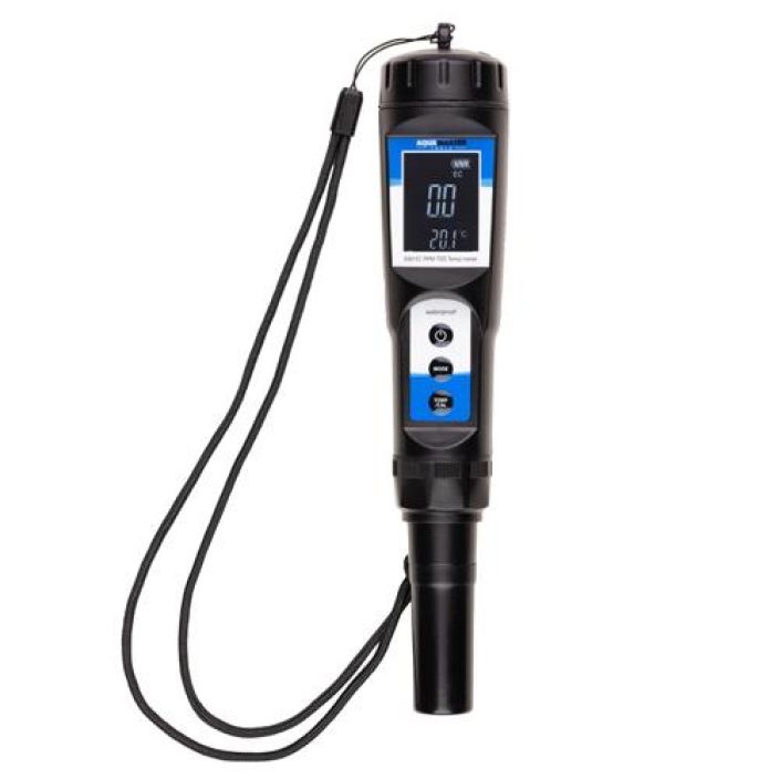 EC-mittari Aquamaster Tools E60 Pro Vesitiivis, EC/TDS/PPM/TEMP-arvojen mittaamiseen. Vaihdettava elektrodi