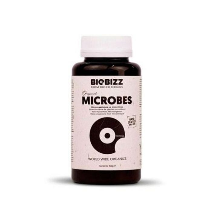 Biobizz Microbes 150g BioBizz Microbes on yhdistelma mikro-organismeja, hyodyllisia homesienia ja entsyymeja, jotka auttavat
