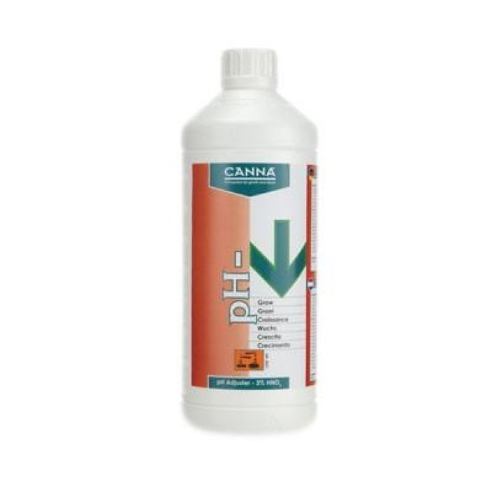 pH- Grow PRO 1l 17% vetykloridi/ 3% typpihappo. ravinneliuoksen pH-arvon laskemiseen kasvuvaiheeseen