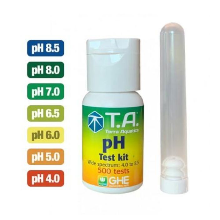 pH tippatesteri T.A. (GHE) Indikaattorineste liuosten pH-arvon mittaamiseen.