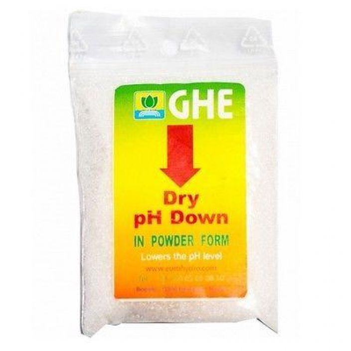 GHE pH- Dry pH Down, jauhe 25g Jauhe pH-arvon alentamiseen