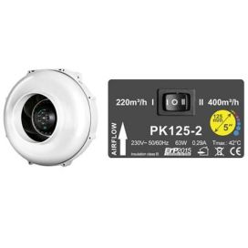 PRIMA KLIMA Kanavapuhallin Prima Klima Ufo Dual 220/400m3/h ø 125mm