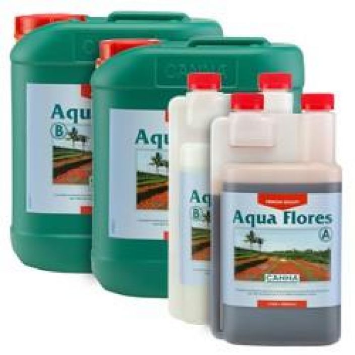 Canna Aqua Flores A+B 2x5l Aqua Flores on taydellinen ravinneseos nopeasti kasvaville kasveille kukkimisvaiheen ja hedelmien