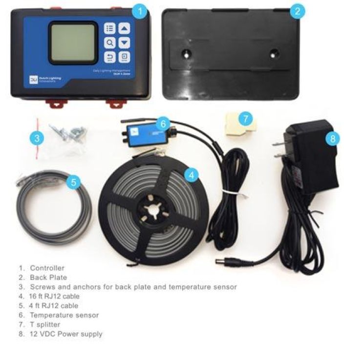 DLI DLM-4 Zone Controller Saadin DLI:n valaisimille, maks. 1000 lamppua, 4 huonetta.