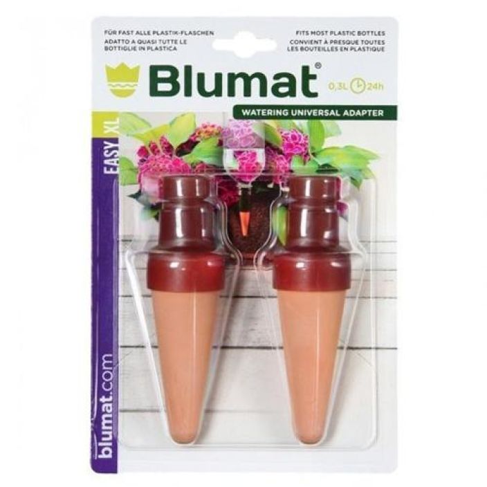 Blumat Easy XL kasteluadapteri 2kpl 12kpl yksinkertaista ja toimivaa, saadettavaa dripperia lomakasteluun ja passiiviseen